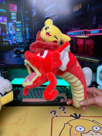Pokémon Center Hiroshima Festival: Pikachu Riding Shiny Gyarados 17″ Plush