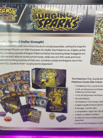 Pokemon Center Surging Spark Elite Trainer Box